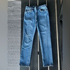 Boden The Cavendish Girlfriend Jeans size US 8R Distressed denim